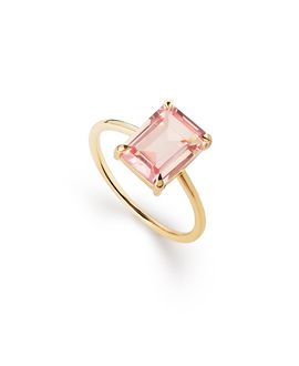 Ana Luisa Ana Luisa Solid Yellow Gold Light Pink Sapphire Spritz Ring