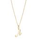 Ana Luisa Ana Luisa Solid Yellow Gold Script Letter Necklace - 1