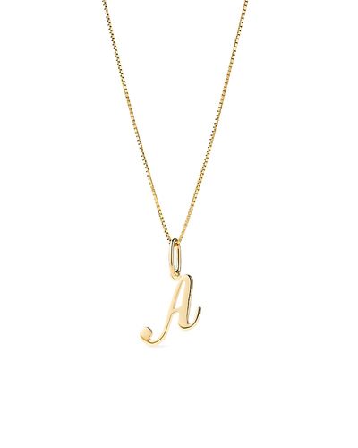 Ana Luisa Ana Luisa Solid Yellow Gold Script Letter Necklace