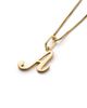 Ana Luisa Ana Luisa Solid Yellow Gold Script Letter Necklace - 3