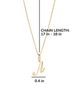 Ana Luisa Ana Luisa Solid Yellow Gold Script Letter Necklace - 5