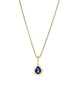 Ana Luisa Ana Luisa Solid Yellow Gold Teardrop Charm Necklace