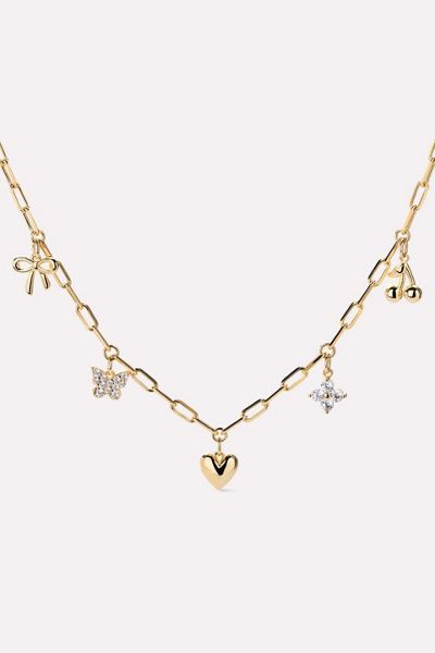 Ana Luisa Ana Luisa The Everyday Charm Necklace Charm Necklace in Gold, Women's at Urban Outfitters