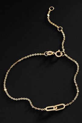 Ana Luisa Solid Gold Twisted Link Bracelet