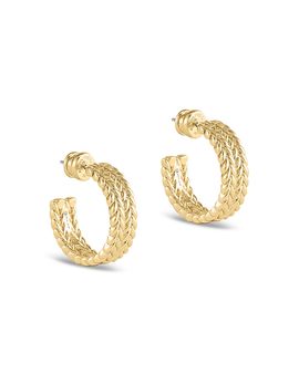Anabel Aram Anabel Aram Cheval Braided Open Hoop Earrings