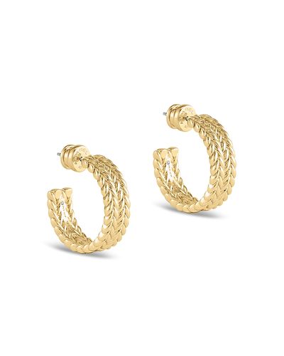 Anabel Aram Anabel Aram Cheval Braided Open Hoop Earrings