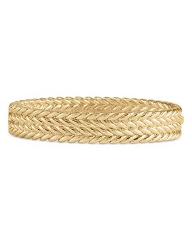 Anabel Aram Anabel Aram Cheval Braided Wide Bangle Bracelet