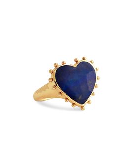 Anabel Aram Anabel Aram Lapis Lazuli Heart Ring