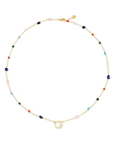 Anabel Aram Anabel Aram Milos Bead Station Strand Necklace, 24-25