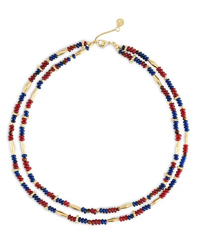 Anabel Aram Anabel Aram Milos Beaded Necklace, 17.5-18