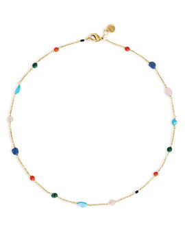 Anabel Aram Anabel Aram Milos Natural Stone Collar Necklace, 16-17