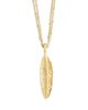 Anabel Aram Anabel Aram Pave Feather Large Pendant Necklace, 17-18 - 4