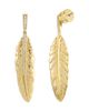 Anabel Aram Anabel Aram Pave Feather Linear Drop Earrings - 3
