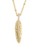 Anabel Aram Anabel Aram Pave Feather Small Pendant Necklace, 16-17 - 2