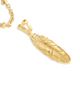 Anabel Aram Anabel Aram Pave Feather Small Pendant Necklace, 16-17 - 6
