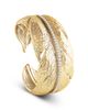 Anabel Aram Anabel Aram Pave Feather Wide Cuff Bracelet - 3