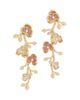Anabel Aram Anabel Aram Pave Orchid Linear Drop Earrings - 1