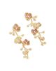 Anabel Aram Anabel Aram Pave Orchid Linear Drop Earrings - 2