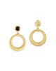 Anabel Aram Anabel Aram Safari Black Onyx Open Drop Earrings - 3