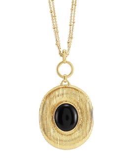 Anabel Aram Anabel Aram Safari Black Onyx Statement Charm