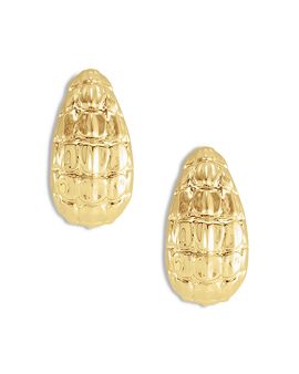 Anabel Aram Anabel Aram Safari Crocodile Hoop Earrings