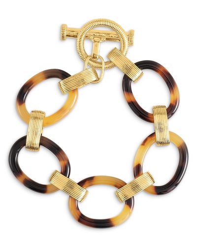 Anabel Aram Anabel Aram Safari Tortoise Link Statement Bracelet