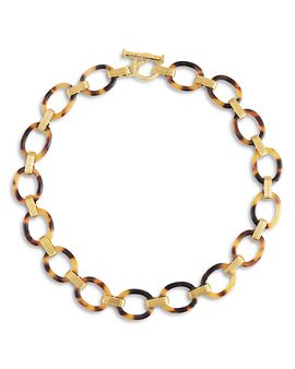 Anabel Aram Anabel Aram Safari Tortoise Link Statement Necklace, 20