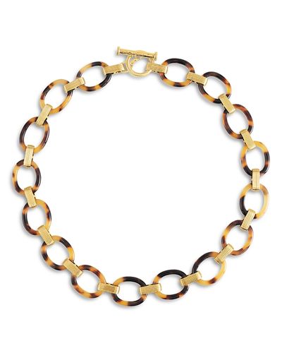 Anabel Aram Anabel Aram Safari Tortoise Link Statement Necklace, 20