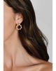 Anabel Aram Anabel Aram Sculpted Bamboo Double Hoop Earrings in 18K Gold Plated - 2