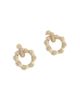 Anabel Aram Anabel Aram Sculpted Bamboo Double Hoop Earrings in 18K Gold Plated - 3