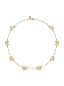 Anabel Aram Women's 18K Gold-Plated & Cubic Zirconia Butterfly Station Necklace