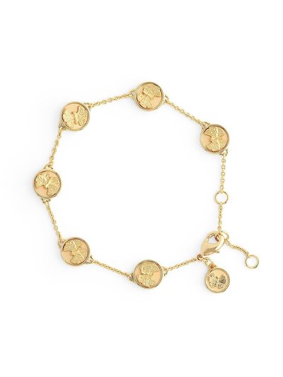 Anabel Aram Women's 18K Gold-Plated Butterfly Coin Bracelet/6"