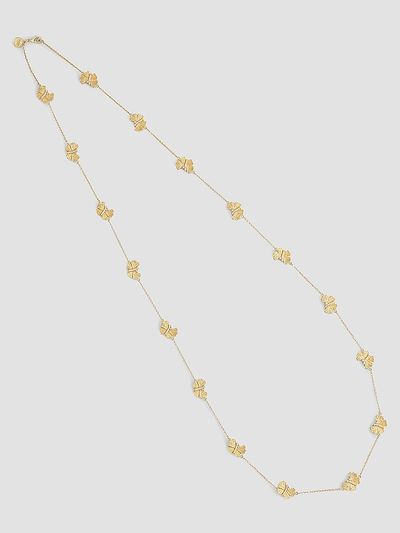 Anabel Aram Women's Butterfly 18K-Gold-Plated & Cubic Zirconia Long Station Necklace