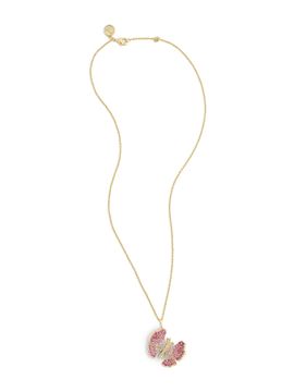 Anabel Aram Women's Butterfly 18K Gold-Plated & Cubic Zirconia Pendant Necklace