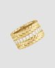 Anabel Aram Women's Cheval 18K-Gold-Plated & Cubic Zirconia Ring - 1