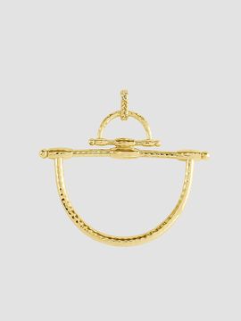 Anabel Aram Women's Cheval 18K-Gold-Plated Horsebit Pendant