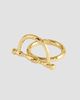 Anabel Aram Women's Cheval 18K-Gold-Plated Horsebit Ring - 1