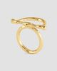Anabel Aram Women's Cheval 18K-Gold-Plated Horsebit Ring - 2
