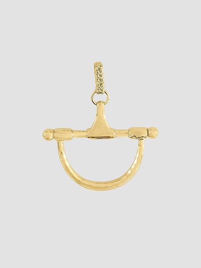 Anabel Aram Women's Cheval 18K-Gold-Plated Medium Horsebit Pendant