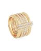 Anabel Aram Women's Enchanted Forest 18K-Gold-Plated & Cubic Zirconia Five-Band Ring - 5