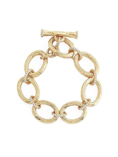 Anabel Aram Women's Enchanted Forest 18K Gold-Plated & Cubic Zirconia Chain Bracelet/8"