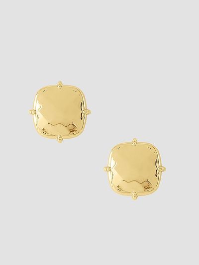 Anabel Aram Women's Farrier 18K-Gold-Plated Cushion Stud Earrings