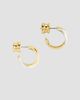 Anabel Aram Women's Farrier Two-Tone Interlocked Huggie Earrings - 3