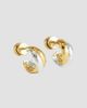 Anabel Aram Women's Farrier Two-Tone Interlocked Huggie Earrings - 4
