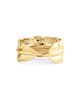 Anabel Aram Women's Feather 18K-Gold-Plated & Crystal Ring - 3