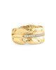 Anabel Aram Women's Feather 18K-Gold-Plated & Crystal Ring - 4