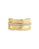 Anabel Aram Women's Feather 18K-Gold-Plated & Crystal Ring - 6