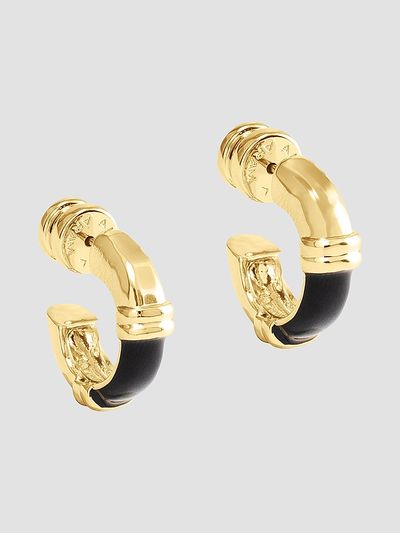 Anabel Aram Women's Forza 18K-Gold-Plated & Black Onyx Huggie Earrings