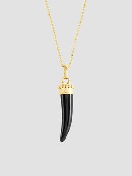 Anabel Aram Women's Forza 18K-Gold-Plated & Gemstone Horn Pendant