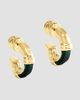 Anabel Aram Women's Forza 18K-Gold-Plated & Malachite Huggie Earrings - 6